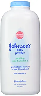 Johnsons Baby Powder Pure Cornstarch with Aloe and Vitamin E, 22 Ounce (Pack of 2) — photo 2