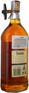 Whisky Teacher's 43% 1000ml glass bottle Scotland — photo 3
