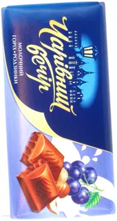 Volshebny Vecher Milk Chocolate with Nuts and Raisins 100g — photo 2
