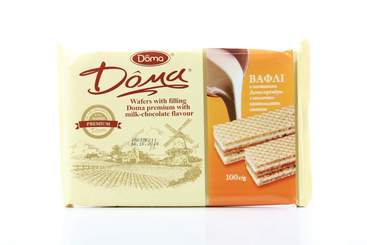 Doma Wafers Baked Milk Chocolate 100g
