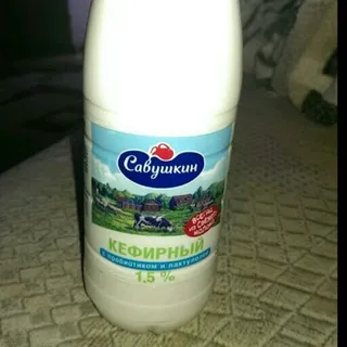 Savushkyn kefir product 1.5% with probiotics and lactose plastic bottle 415g — photo 2