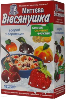 Ovsyanushka Porridge with Cream Assorted 45g*10pcs 450g — photo 3