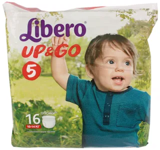 Libero Up&Go Diaper Pants Size 5 10-14kg 16pcs — photo 3