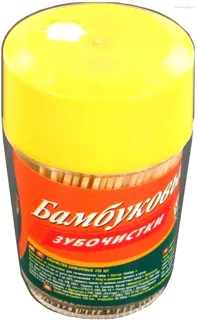 Melochi Zhizni Bamboo Thin Toothpicks Jar 250pcs — photo 2