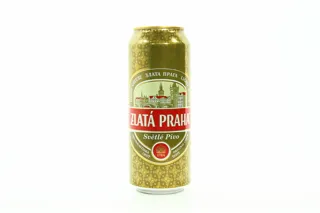 Zlata Praha Light Beer 5% 0.5L Can — photo 2