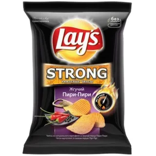 Lays Strong Chips Piri-Piri 150g — photo 2