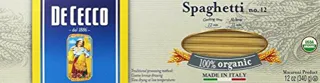 De Cecco Organic Spaghetti 12 oz (pack of 12) — photo 6
