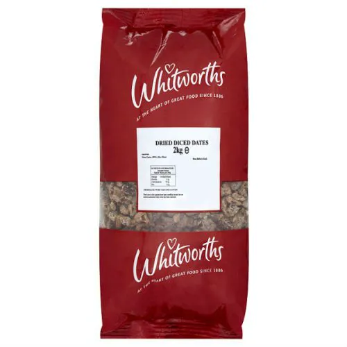 Whitworths Dried Date Cubes 2kg Pack 6
