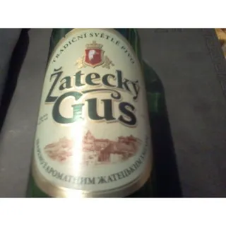 Zatecky Gus Light Filtered Beer 4.6% 0.5L Glass Bottle — photo 4