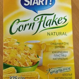 Start! Dry Breakfast Natural Corn Flakes 375g — photo 6