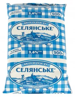 Selianskoe Ultra-Pasteurized Milk 2.6% Tetra Fino 900g — photo 3
