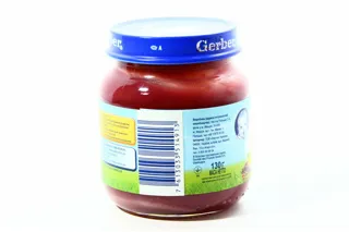 Gerber Fruit Puree Apple with Forest Berries for Children 5+ Months Glass Jar 130g — photo 2