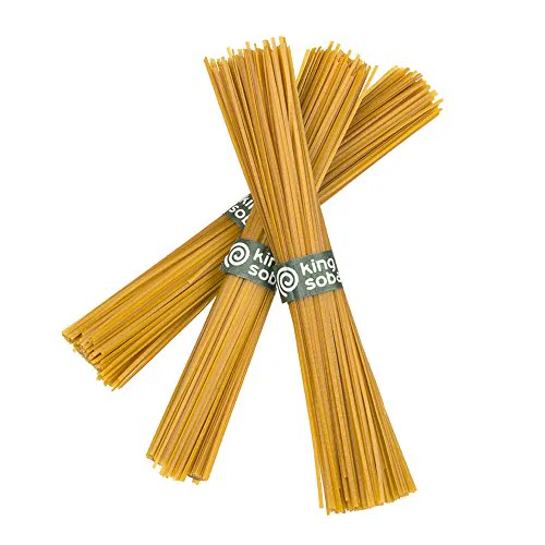 King Soba Noodles 6-Pack Gluten-Free Organic Pumpkin, Ginger & Brown Rice Pasta 8.8oz - 3 Servings per Pack