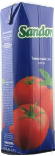 Sandora Tomato Juice with Salt and Pulp, Reconstituted 1L — photo 2