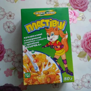 Zolote Zerno glazed corn flakes with peanuts 80g — photo 2