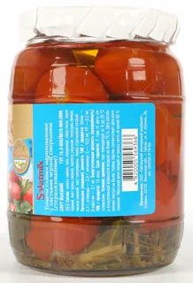 SalatMix Marinated Tomatoes 650g glass with Black Currant Leaves — photo 3