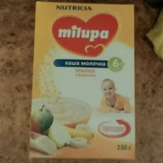 Milupa Semolina Baby Porridge with Fruits from 6 Months 230g Carton — photo 4
