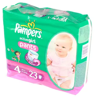 Pampers Active Girl Pants Maxi 4 diapers for girls 9-14kg 23pcs — photo 4