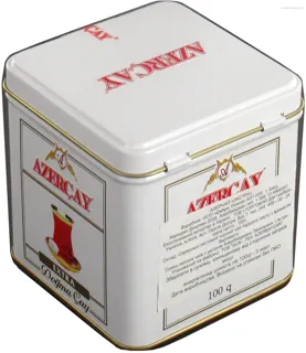 Azercay Extra Black Tea Medium Leaf Bergamot Flavor 100g Tin — photo 3