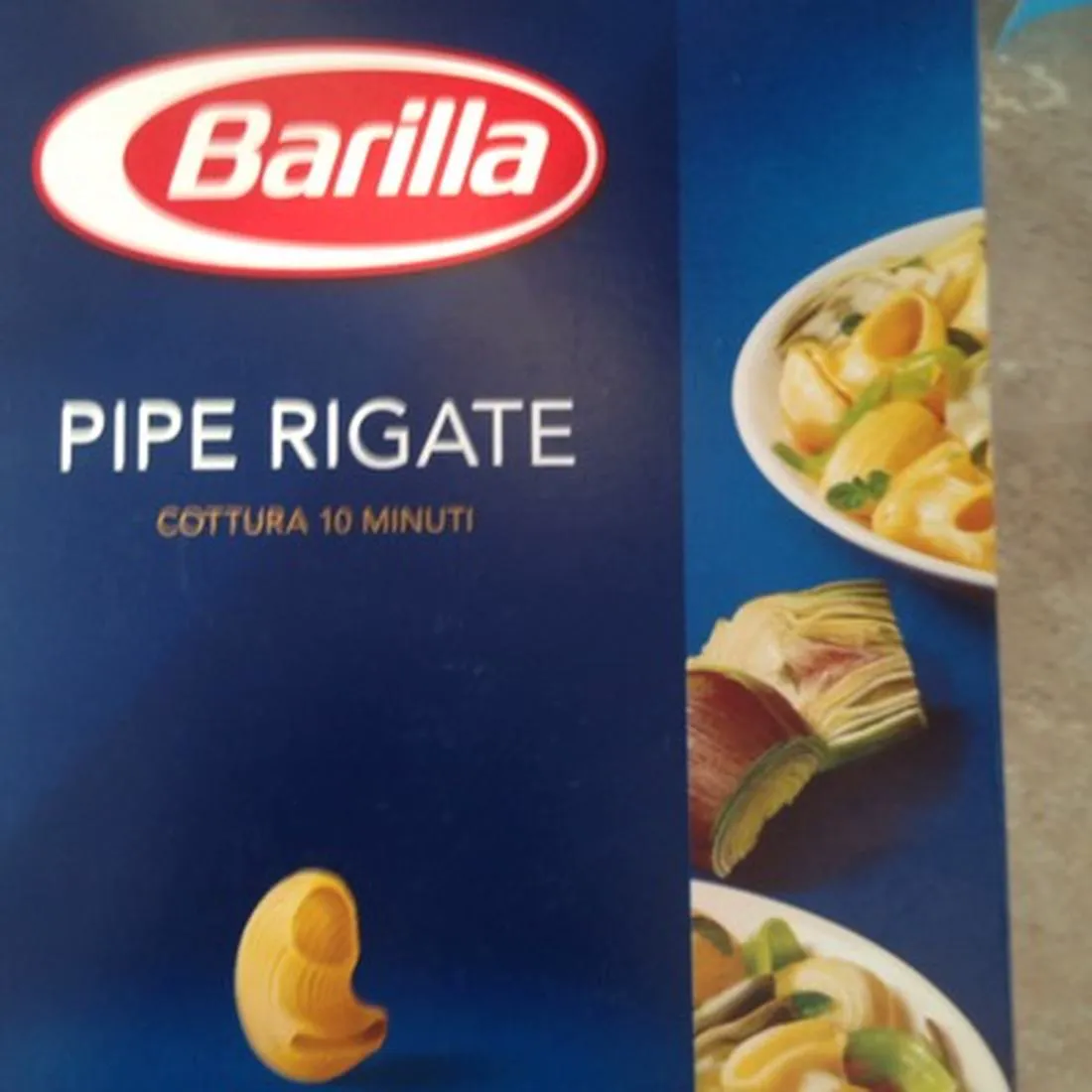 Barilla Pipe Rigate No. 91 Pasta Shells 500g carton