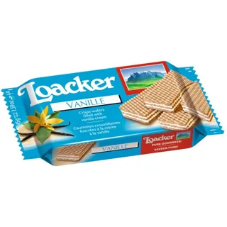 Loacker Vanilla Wafers 45 g (pack of 25) — photo 2