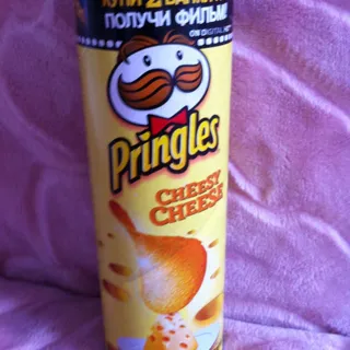 Pringles potato chips cheese flavor tube 165g — photo 5