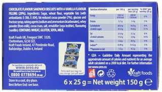 Oreo Mini Snack Packs 3 x 6 Boxes = 18 Small Packs Chocolate & Vanilla Cream Cookies — photo 5