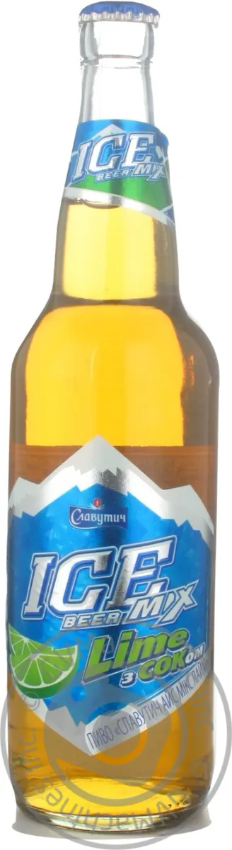 Пиво Бирмикс Айс Микс Лайм 0,5л Скл. пл.