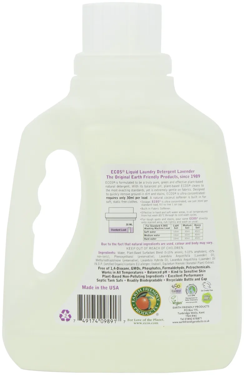 Earth Friendly Products Екос Лаванда Пральний порошок 3,0 л