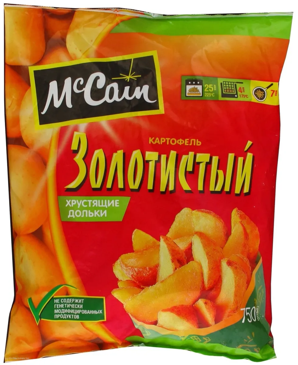 Картопля Маккейн Золотиста фрі хвиляста 750г