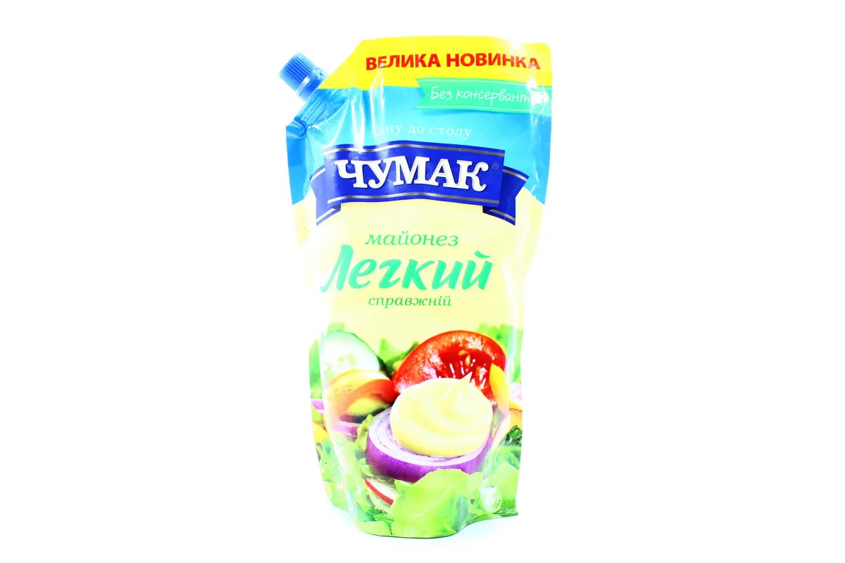 Майонез Чумак Справжній Легкий 750г Дой-Пак