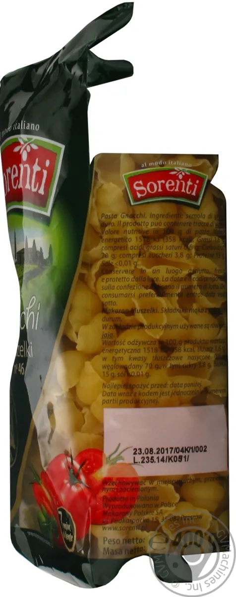 Макарони Ньоккі Sorenti 400г