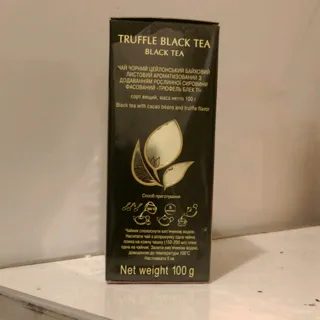 Curtis Truffle Black Tea Black Medium Leaf with Truffle Flavor and Cocoa Beans 100g — photo 4