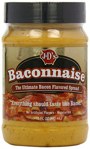 J & D Foods Baconnaise Бекон ароматний спред, звичайний, банка 15 унцій (упаковка 3)