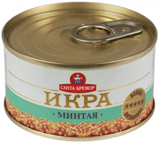 Pollock caviar Santa Bremor deluxe tin 130g — photo 2