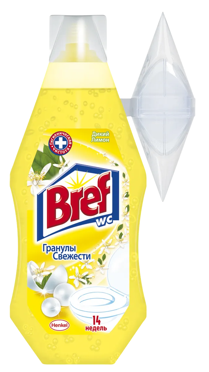Bref WC Toilet Gel Wild Lemon with Basket 360ml
