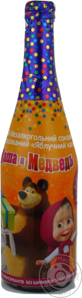 Напій Маша і Ведмідь Яблучний Каприз скляна пляшка 750мл