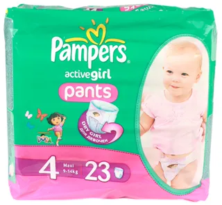 Pampers Active Girl Pants Maxi 4 diapers for girls 9-14kg 23pcs — photo 5