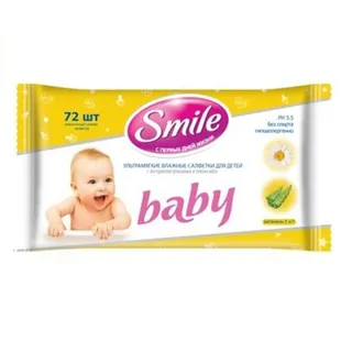 Baby Wet Wipes with Chamomile Extract and Aloe Juice 72 pcs — photo 4