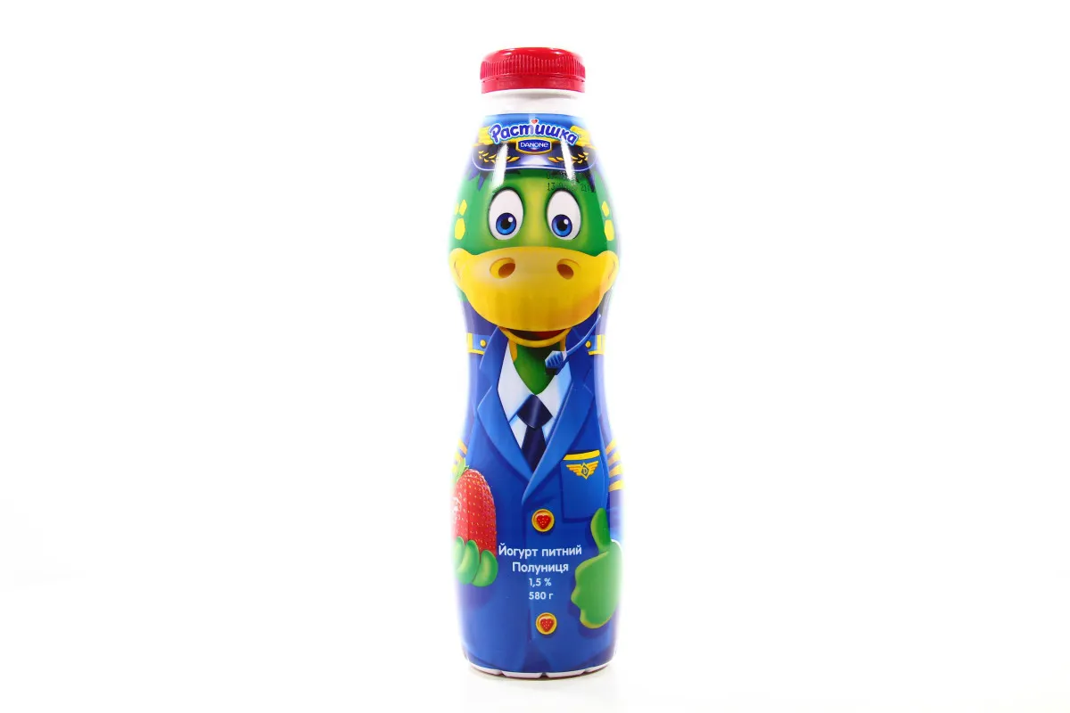 Danone Rastishka Strawberry Drinking Yogurt 1.5% 580g
