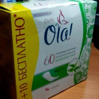 Ola! Green Tea Women's Pantyliners Daily 60 pcs — photo 2