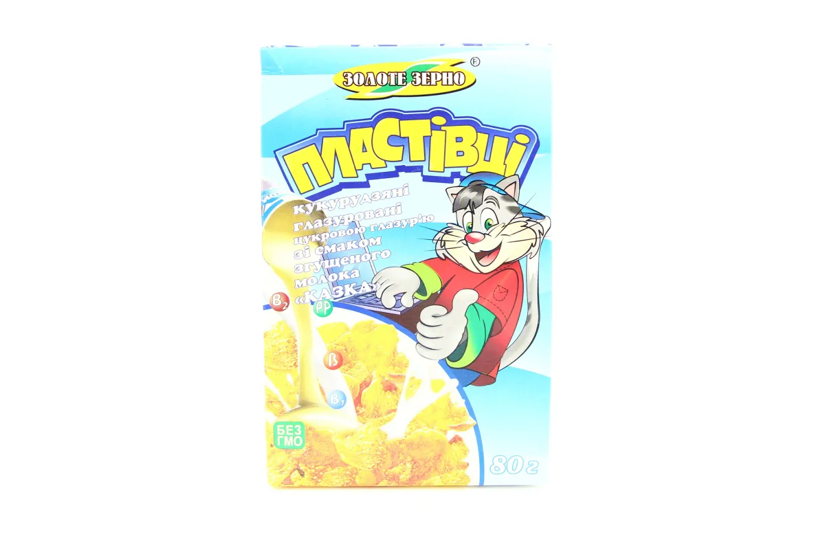 Zolote Zerno Glazed Corn Flakes with Condensed Milk 80g