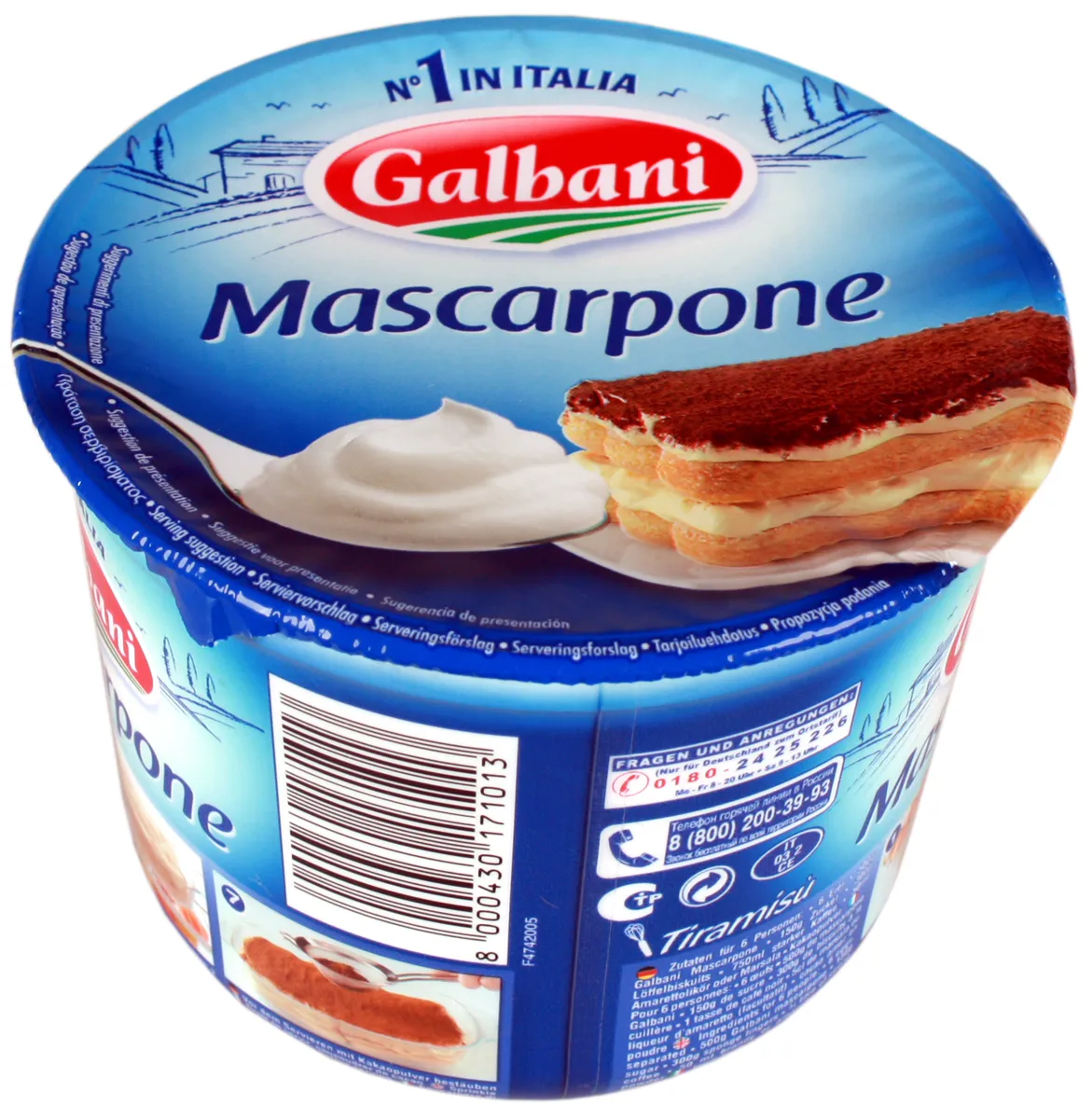 Galbani Mascarpone Soft Cheese 80% 500g