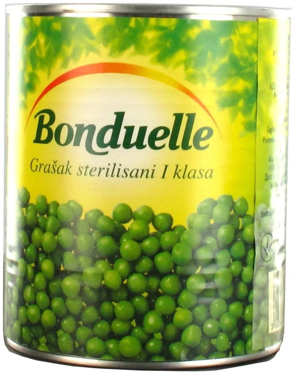 Bonduelle Green Peas Canned 850ml