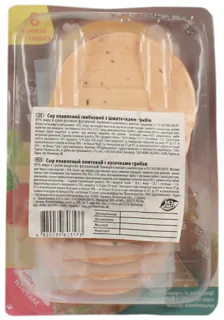 Komo processed cheese Create your sandwich with mushrooms 45% thermopack 150g — photo 2