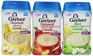 Gerber Children's Cereals 3 Flavor Variety Pack: (1) Gerber Oatmeal and Banana — photo 3