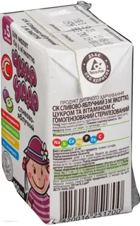 Chudo-chado Plum-Apple Juice with Pulp and Vitamin C from 3 Months 200ml PET — photo 3