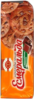 Roshen Esmeralda Chocolate Cookie with Chocolate Chips 150g — photo 2