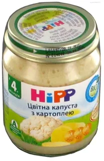 Hipp Cauliflower and Potato Puree for Babies 4+ Months Glass Jar 125g — photo 2
