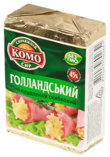 Komo Dutch Processed Cheese Slices 45% 90g — photo 2